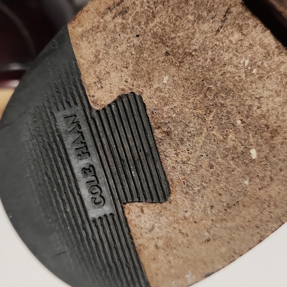 Cole Haan Burgandy Pinch Tassel Moc-Toe Loafers Size 10 - Picture 12 of 15